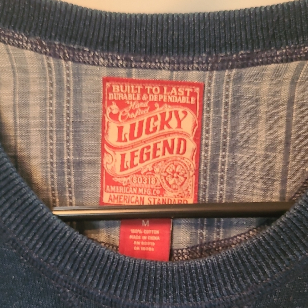 Lucky Brand Men's Crewneck Sweater - Dark Blue - Picture 3 of 4